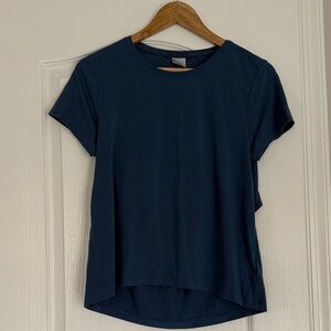 Athleta Navy Short Sleeve Tee